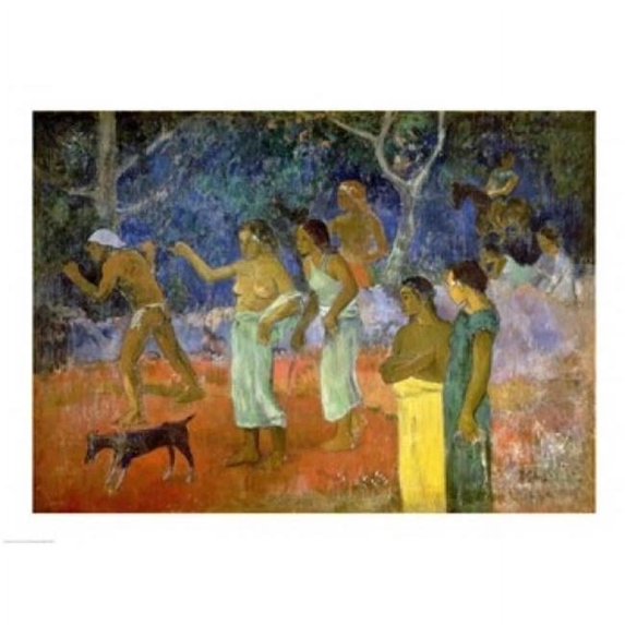 Posterazzi BALBAL106355LARGE Scene From Tahitian Life 1896 Poster Print by Paul Gauguin - 36 x 24 in. - Large