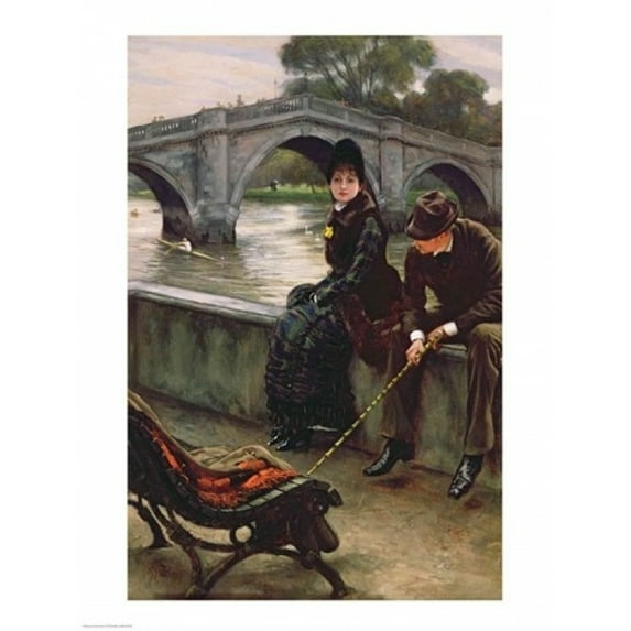 Posterazzi BALBAL18525 Richmond Bridge C.1878 Poster Print by James Jacques Joseph Tissot - 18 x 24 in.