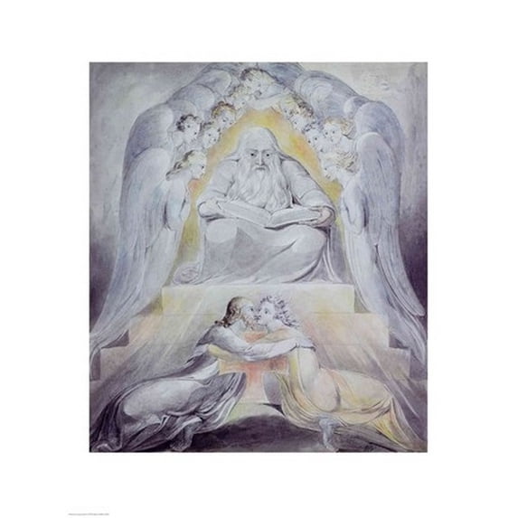 Posterazzi BALBAL25407LARGE Mercy & Truth Are Met Together Righteousness & Peace Have Kissed Each Other Poster Print by William Blake - 24 x 36 in. - Large