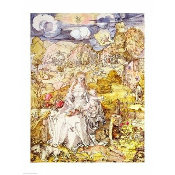 Posterazzi BALBAL32352 Madonna & Child Poster Print by Albrecht Durer - 18 x 24 in.