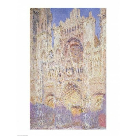 Posterazzi BALBAL37534 Rouen Cathedral at Sunset 1894 Poster Print by Claude Monet - 18 x 24 in.