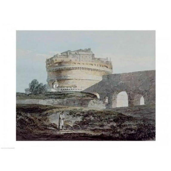 Posterazzi BALBAL39896 Castle of San Angelo Rome Poster Print by J.M.W. Turner - 24 x 18 in.