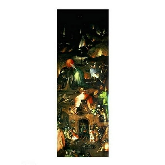 Posterazzi BALBAL41084 The Last Judgement Altarpiece Interior of Right Wing Poster Print by Hieronymus Bosch - 18 x 24 in.