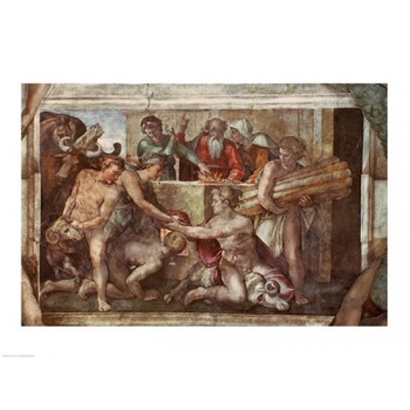 Sistine Chapel Ceiling: Noah After the Flood Poster Print by Michelangelo Buonarroti (36 x 24)