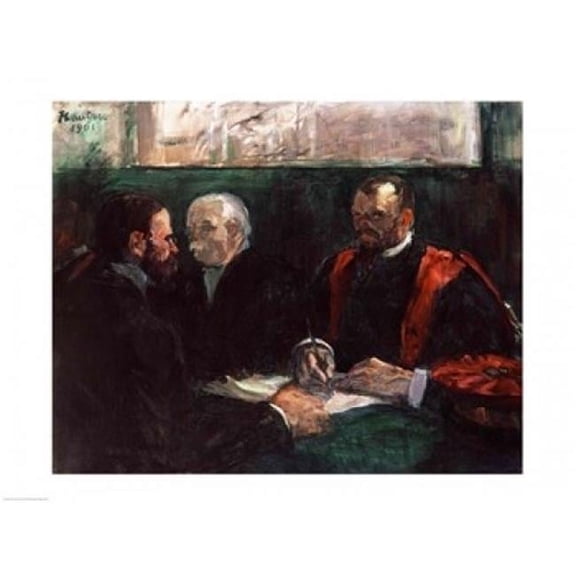 Posterazzi BALBAL7010LARGE Examination at The Faculty of Medicine 1901 Poster Print by Henri De Toulouse-Lautrec - 36 x 24 in. - Large