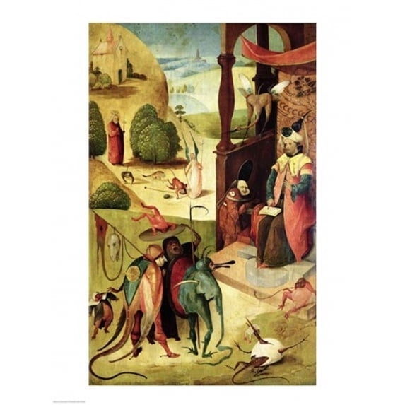 Posterazzi BALXAV28165 St.James & The Magician Poster Print by Hieronymus Bosch - 18 x 24 in.