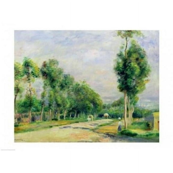 Posterazzi BALXIL192390LARGE The Road To Versailles at Louveciennes Poster Print by Pierre-Auguste Renoir - 36 x 24 in. - Large