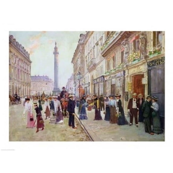 Posterazzi BALXIR10264LARGE Workers Leaving The Maison Paquin Poster Print by Jean Beraud - 36 x 24 in. - Large