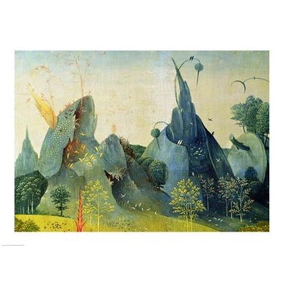 Posterazzi BALXIR146962 The Garden of Eden Detail From The Right Panel of The Garden of Earthly Delights C1500 Poster Print by Hieronymus Bosch - 24 x 18 in.