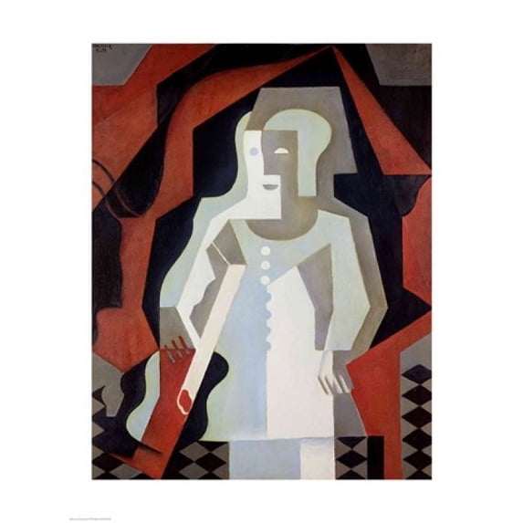 Posterazzi BALXIR154196 Pierrot 1919 Poster Print by Juan Gris - 18 x 24 in.