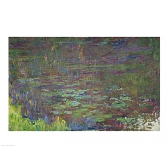 Posterazzi BALXIR160452 Waterlilies at Sunset Detail From The Right Hand Side 1915-26 Poster Print by Claude Monet - 24 x 18 in.