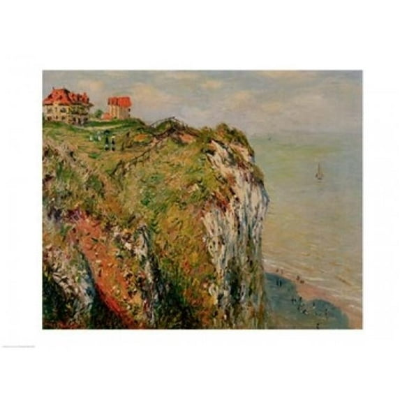 Posterazzi BALXIR161984LARGE Cliff at Dieppe 1882 Poster Print by Claude Monet - 36 x 24 in. - Large