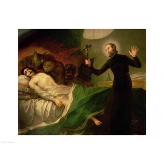 Posterazzi BALXIR169346LARGE St. Francis Borgia Poster Print by Francisco De Goya - 36 x 24 in. - Large