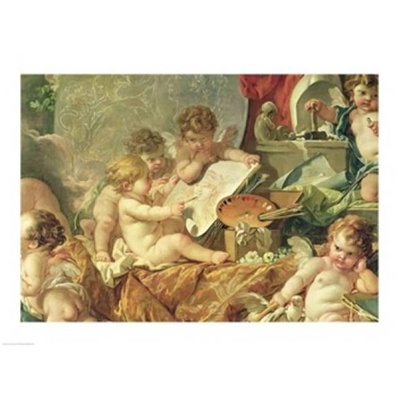 Posterazzi BALXIR192867 Genius Teaching The Arts 1761 Poster Print by Francois Boucher - 24 x 18 in.