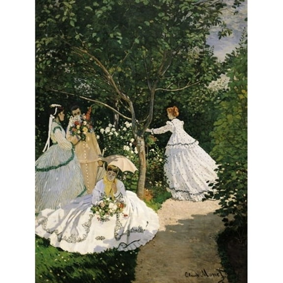 Posterazzi BALXIR2011L Women in The Garden 1867 Poster Print by Claude Monet - 36 x 48 in. - Large