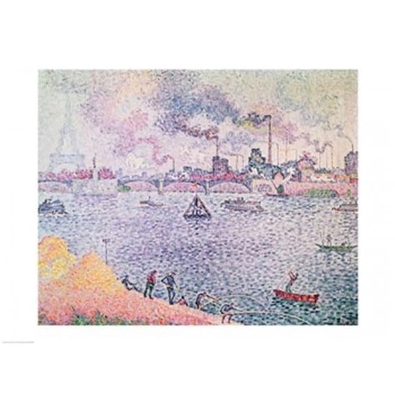 Posterazzi BALXIR204995LARGE The Seine Grenelle 1899 Poster Print by Paul Signac - 36 x 24 in. - Large