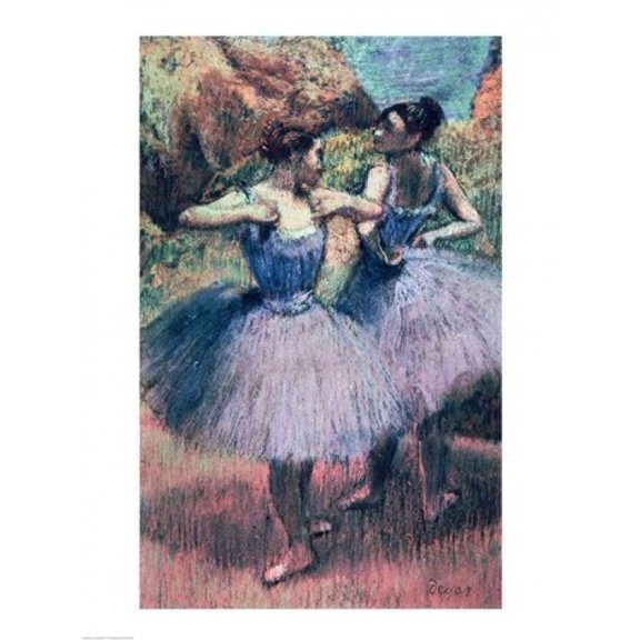 Posterazzi BALXIR205449LARGE Dancers in Violet Poster Print by Edgar Degas - 24 x 36 in. - Large