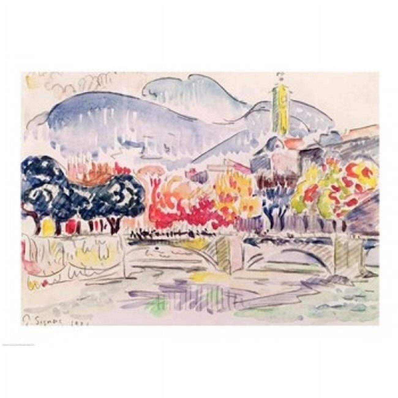 Posterazzi BALXIR243741LARGE Le Paillon Nice 1921 Poster Print by Paul Signac - 36 x 24 in. - Large