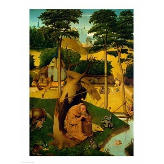 Posterazzi BALXIR29108 Temptation of St. Anthony 1490 Poster Print by Hieronymus Bosch - 18 x 24 in.