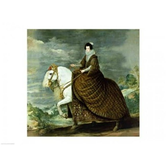 Posterazzi BALXIR360283 Equestrian Portrait of Elisabeth De France Poster Print by Diego Velazquez - 24 x 18 in.