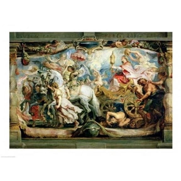Posterazzi BALXIR36862LARGE The Triumph of The Church Over Fury Hatred & Discord Poster Print by Peter Paul Rubens - 36 x 24 in. - Large