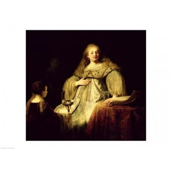 Posterazzi BALXIR38695 Artemisia 1634 Poster Print by Rembrandt Van Rijn - 24 x 18 in.