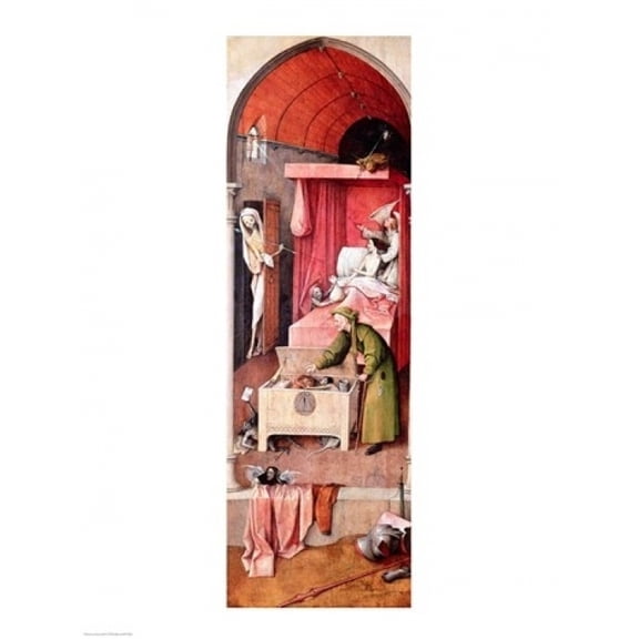 Posterazzi BALXIR4098 Death & The Miser C.1485-90 Poster Print by Hieronymus Bosch - 18 x 24 in.