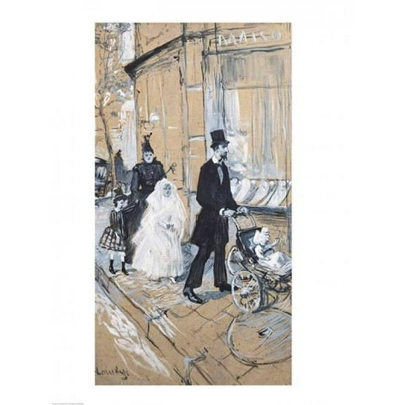 Posterazzi BALXIR49635 First Communion Day 1888 Poster Print by Henri De Toulouse-Lautrec - 18 x 24 in.