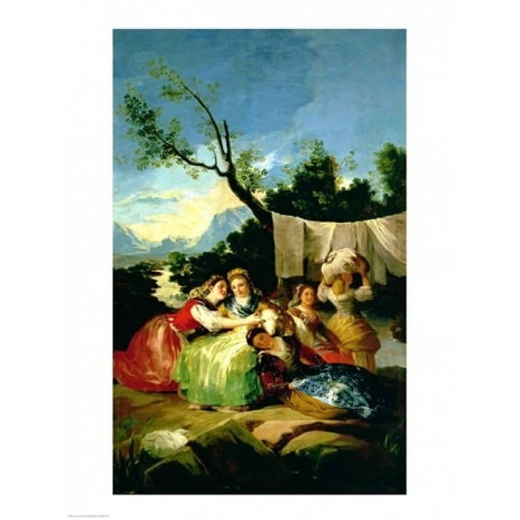 Posterazzi BALXIR61169LARGE The Washerwomen Before 1780 Poster Print by Francisco De Goya - 24 x 36 in. - Large