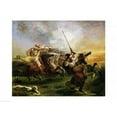 thumbnail image 1 of Posterazzi BALXIR69466 Moroccan Horsemen in Military Action 1832 Poster Print by Eugene Delacroix - 24 x 18 in., 1 of 1
