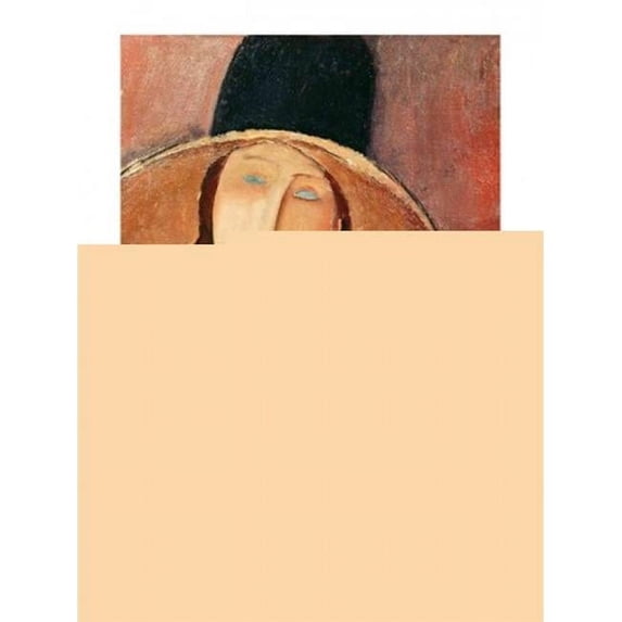 Posterazzi BALXIR82985 Portrait of Jeanne Hebuterne in A Large Hat C.1918-19 Poster Print by Amedeo Modigliani - 18 x 24 in.