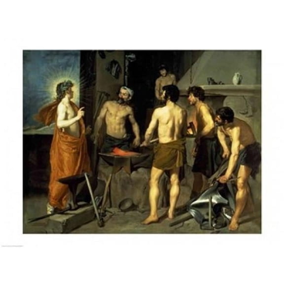 Posterazzi BALXIR974 The Forge of Vulcan 1630 Poster Print by Diego Velazquez - 24 x 18 in.