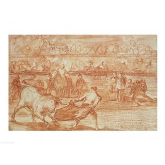 Posterazzi BALXKH179017LARGE Bullfighting Poster Print by Francisco De Goya - 36 x 24 in. - Large