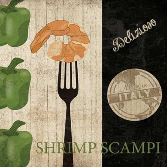 Posterazzi BIG NIGHT OUT - SHRIMP SCAMPI Canvas Art - Piper Ballantyne (24 x 24)