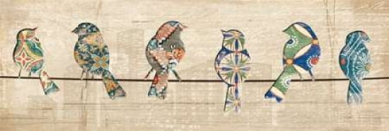 Posterazzi BIRDS ON A WIRE Canvas Art - Piper Ballantyne (12 x 36)