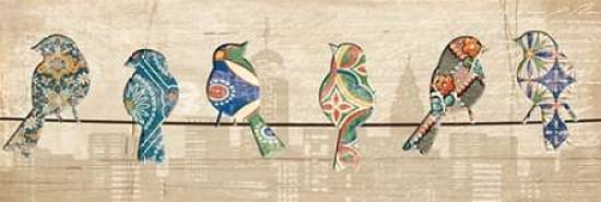 Posterazzi BIRDS ON A WIRE MATE Canvas Art - Piper Ballantyne (12 x 36)