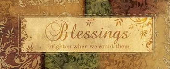 Posterazzi BLESSINGS BRIGHTEN Canvas Art - Piper Ballantyne (10 x 20)