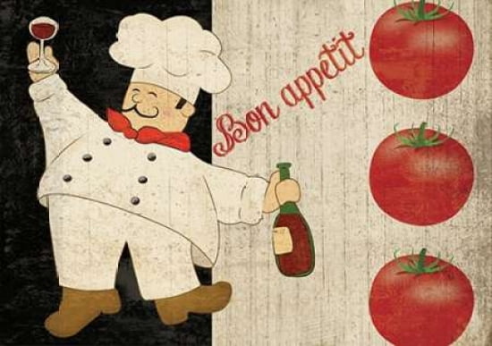 Posterazzi BON APPETIT CHEF Canvas Art - Piper Ballantyne (20 x 28)