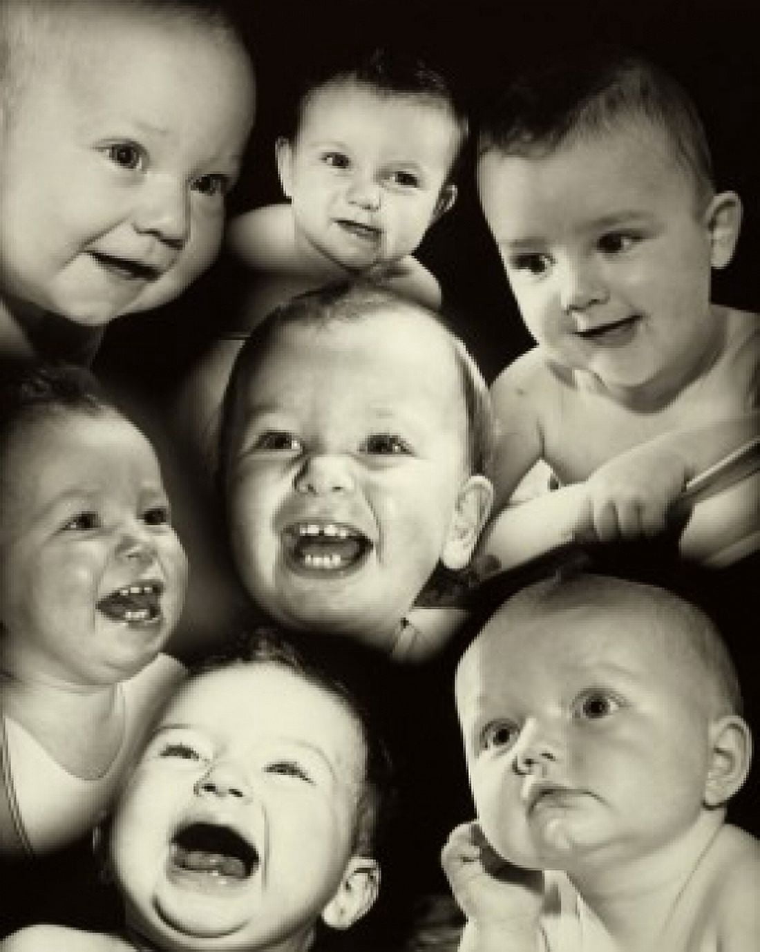 Posterazzi Babies with different expressions Canvas Art - (24 x 36)