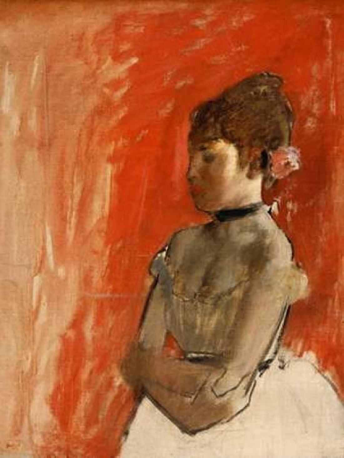 Posterazzi Ballet Dancer with arms crossed Canvas Art - Edgar Degas (22 x 28)