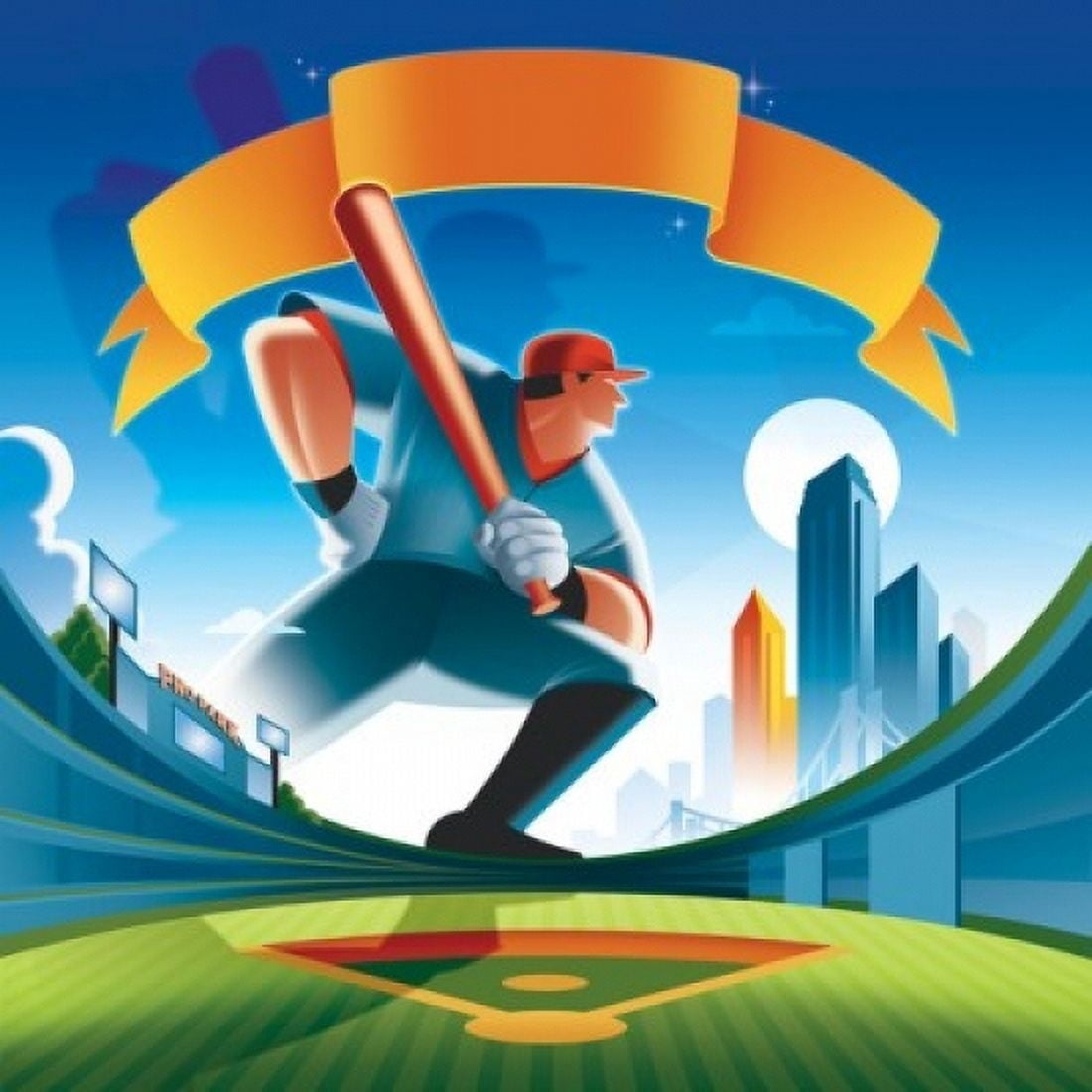 Posterazzi Baseball Charlie Hill (b20th C American) Computer graphics Canvas Art - Charlie Hill (24 x 36)