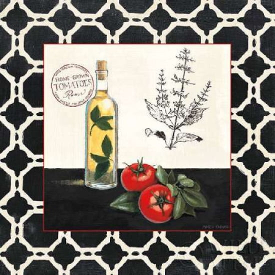 Posterazzi Basil and Tomatoes Canvas Art - Marco Fabiano (24 x 24)