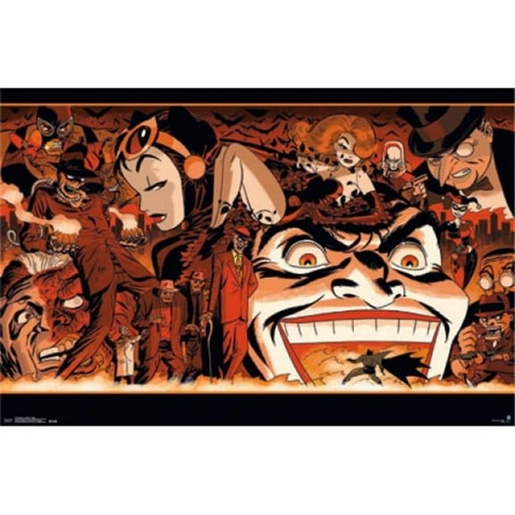 Posterazzi  Batman - Villains Collage Poster Print - 24 x 36 in.