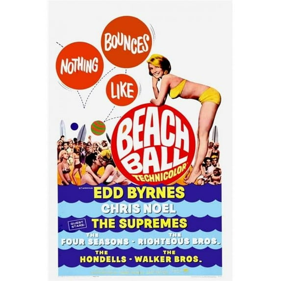 Posterazzi Beach Ball Movie Poster - 27 x 40 in.