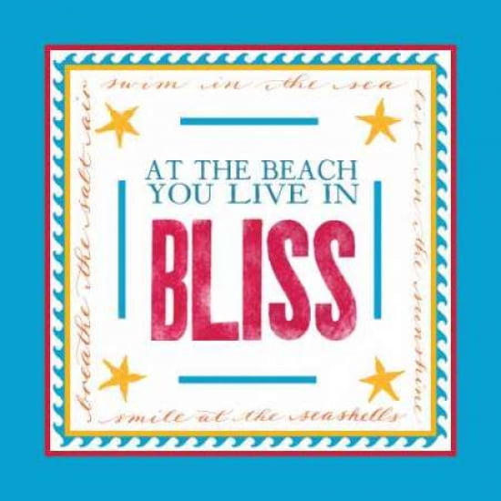 Posterazzi Beach Bliss Canvas Art - Sharyn Sowell (24 x 24)