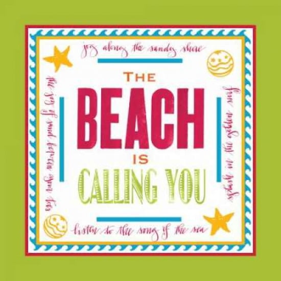 Posterazzi Beach Calling Canvas Art - Sharyn Sowell (24 x 24)