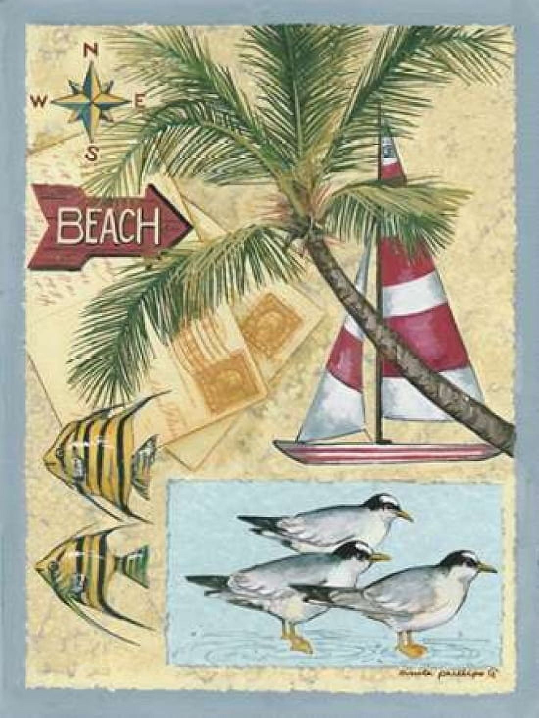 Posterazzi Beach Canvas Art - Anita Phillips (18 x 24)