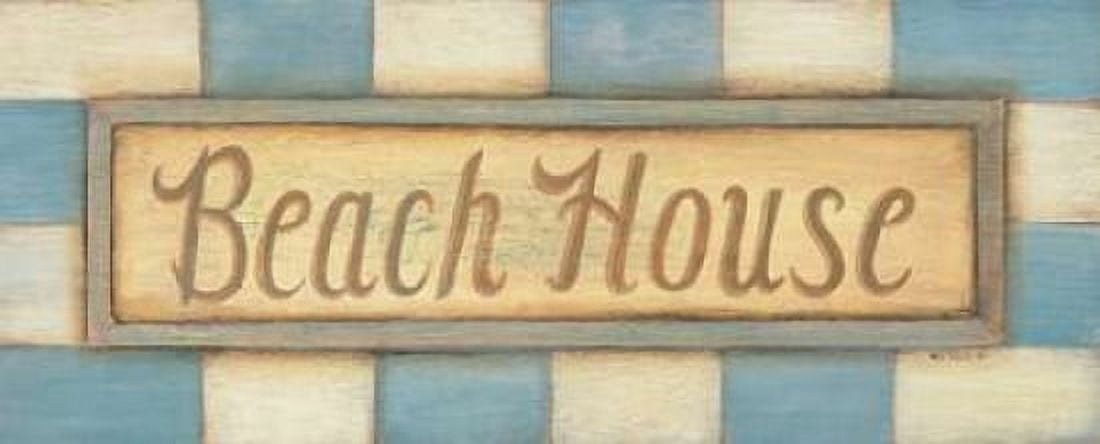 Posterazzi Beach House Canvas Art - Kim Lewis (24 x 48)