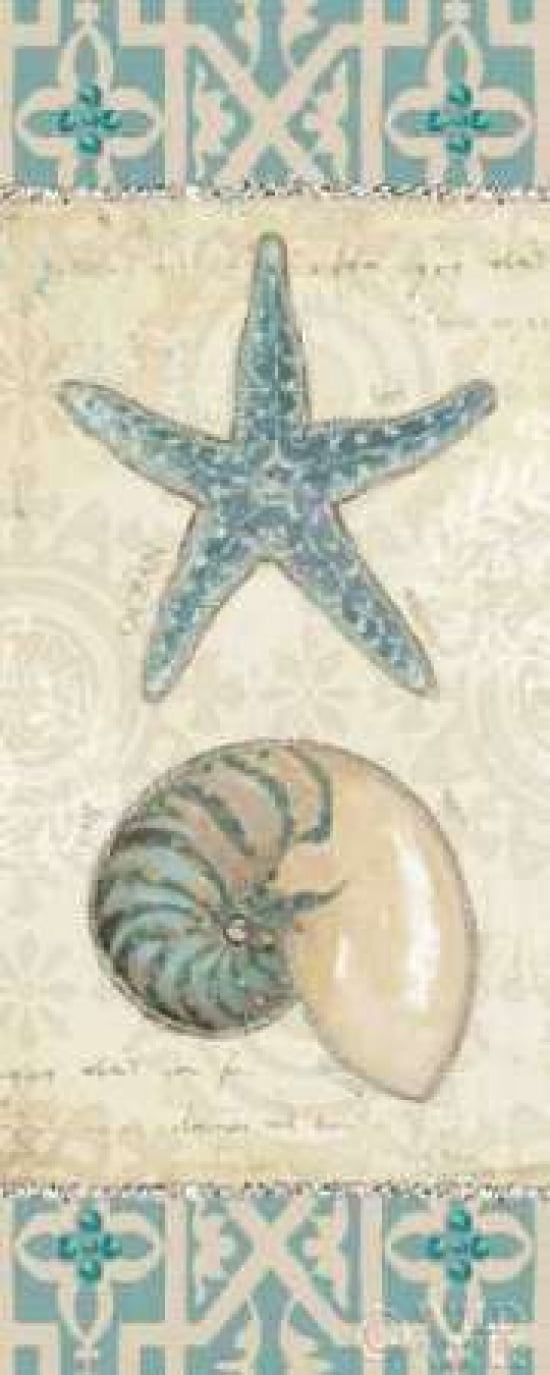 Posterazzi Beach Treasures I Canvas Art - Emily Adams (24 x 48)