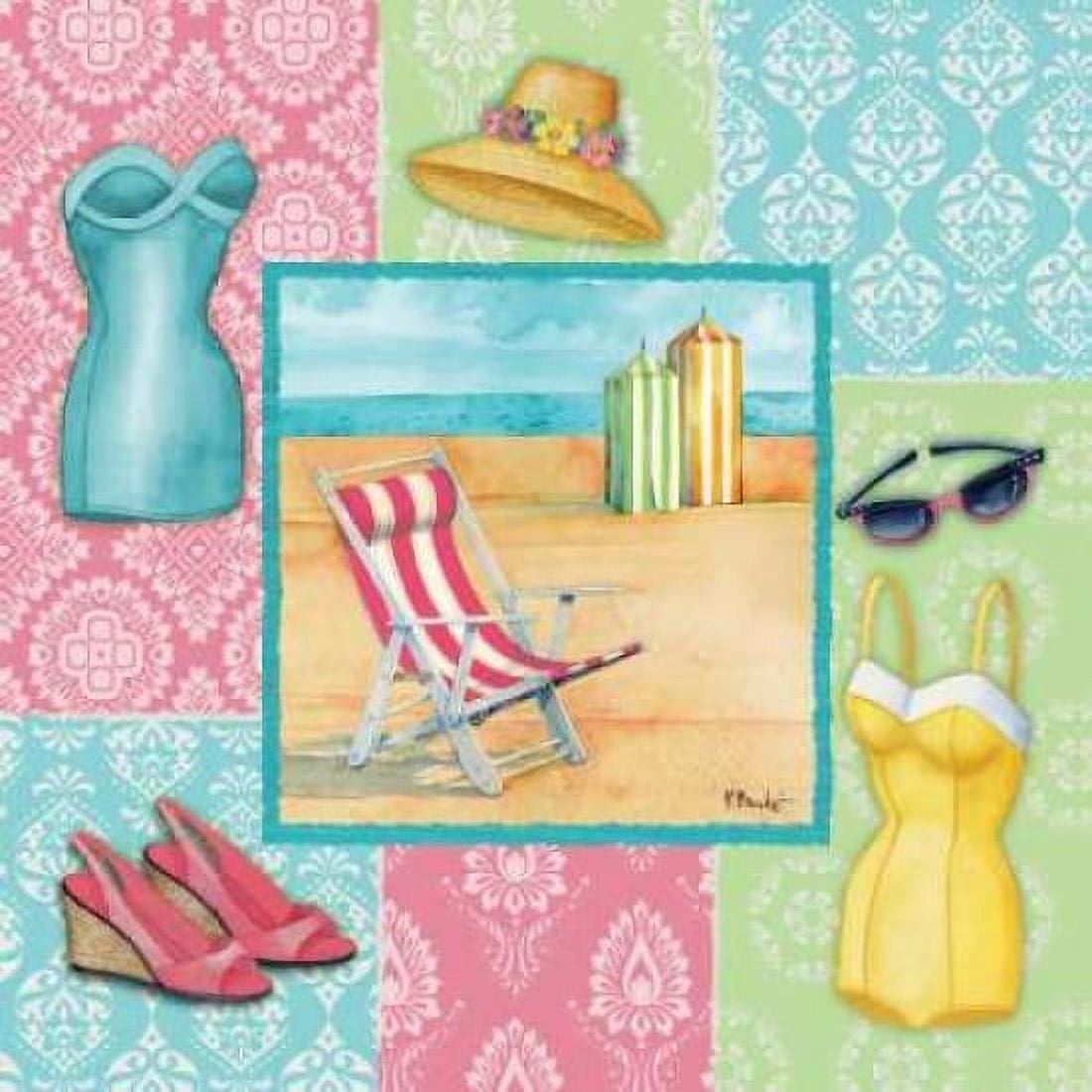 Posterazzi Beach Wear II Canvas Art - Paul Brent (24 x 24)
